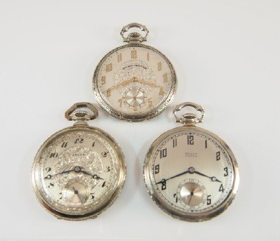 3 Gruen pocket pocket watches (1 of 9)