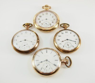 4 Elgin pocket watches (1 of 3)