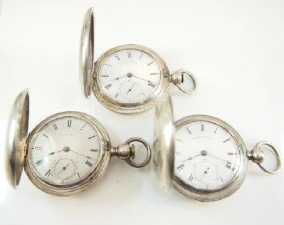 3 AWW Co. "P. S. Bartlett" pocket watches (1 of 3)