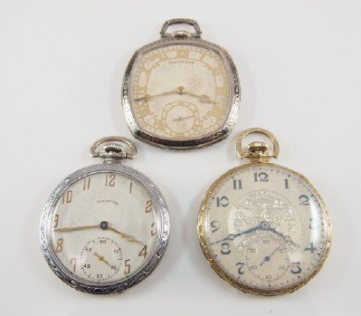 3 Illinois pocket watches (1 of 2)
