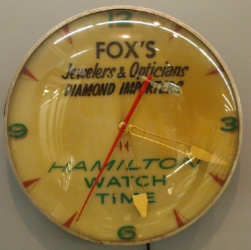 Hamilton "WatchTime" advertising clock (1 of 1)