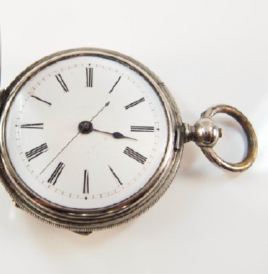 Chinese Market Swiss Silver pocket watch (1 of 4)