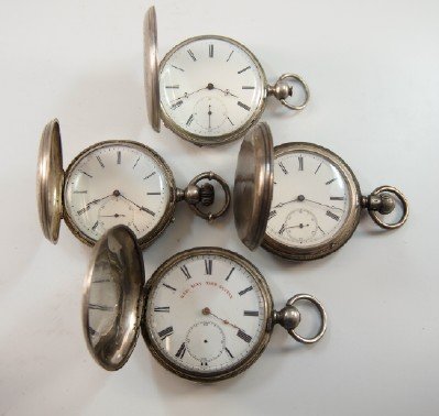 4 Swiss pocket watches (1 of 2)
