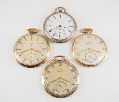 4 Elgin pocket watches (1 of 2)