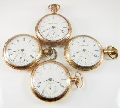 4 Hampden pocket watches (1 of 3)
