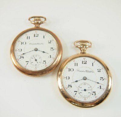 2 Hampden "Dueber Grand" pocket watches (1 of 3)