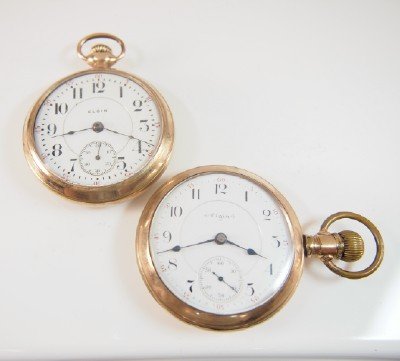 2 Elgin 21 j pocket watches (1 of 3)