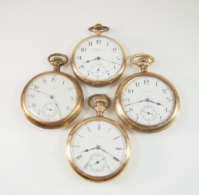 4 Elgin pocket watches (1 of 3)