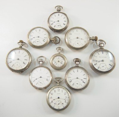 9 American pocket watches (1 of 1)