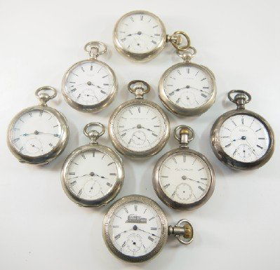 9 American pocket watches (1 of 1)