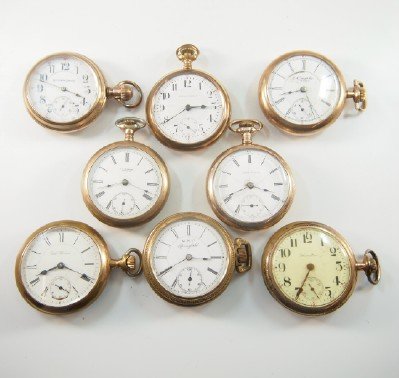 8 American pocket watches (1 of 1)