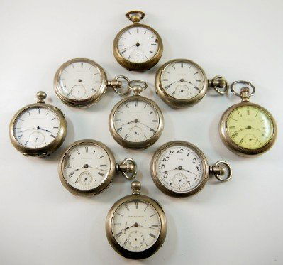 9 American pocket watches (1 of 1)