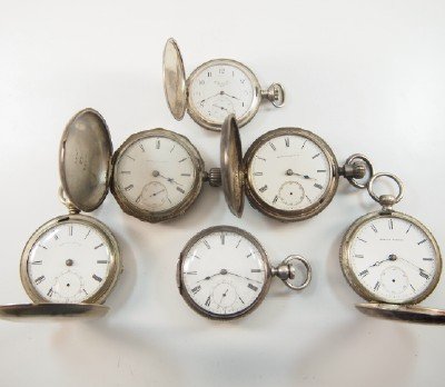 6 American pocket watches (1 of 3)