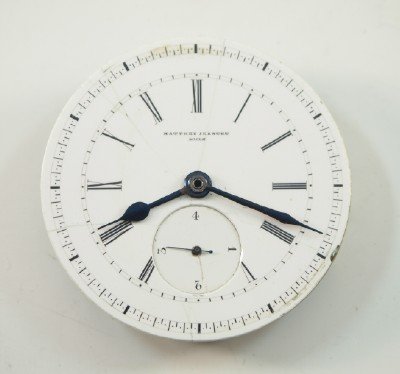 M Jeantet pocket watch movement (1 of 2)