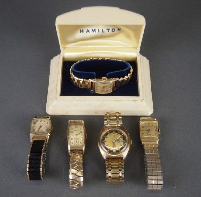 5 Hamilton men's wristwatches (1 of 1)