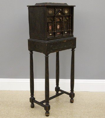 Italian Collectors cabinet on stand (1 of 3)