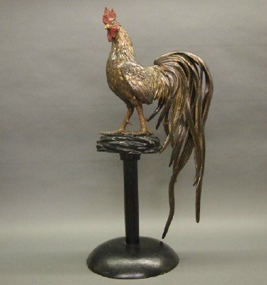 Japanese Bronze rooster (1 of 3)