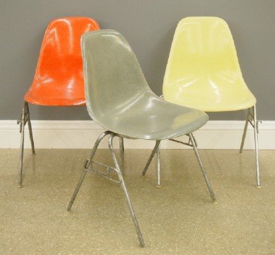 3 Eames DSS stacking chairs (1 of 3)