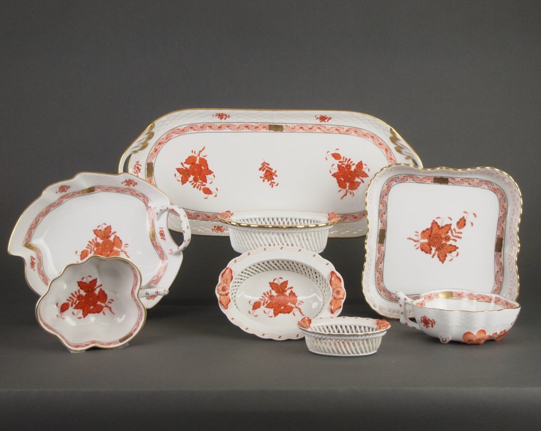 8 pcs of Herend Chinese Bouquet (1 of 1)