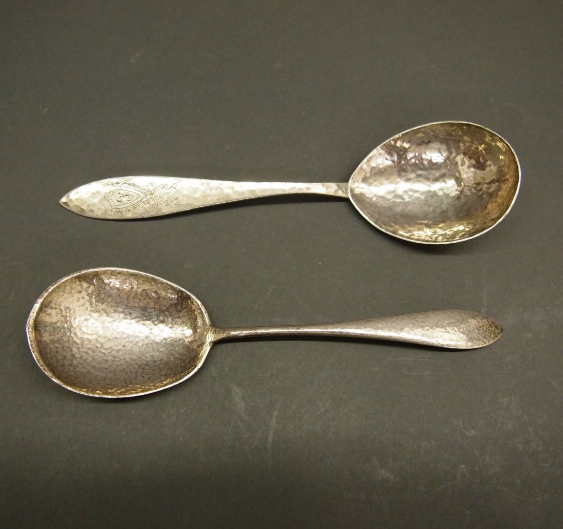 2 Hammered Sterling spoons (1 of 1)