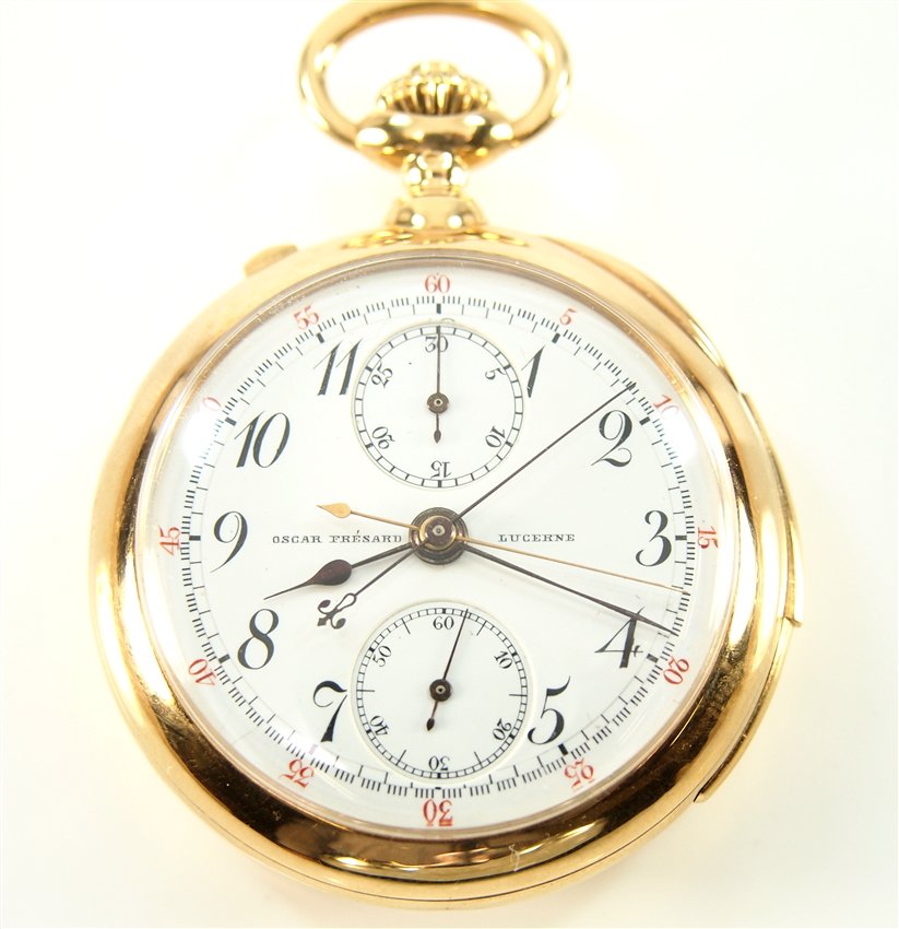 18k Oscar Fresard Chronograph Minute Repeater pocket (1 of 3)