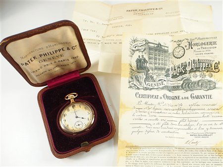 18k Patek Philippe & Co pocket watch (1 of 5)