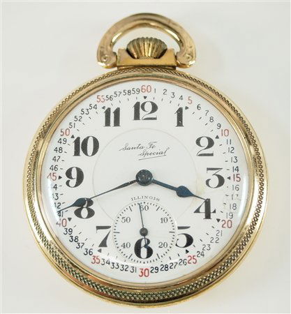 Illinois "Santa Fe Special" pocket watch (1 of 2)