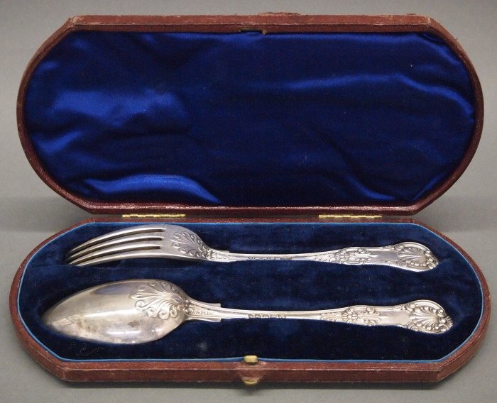 Sterling Presentation fork and spoon (1 of 2)