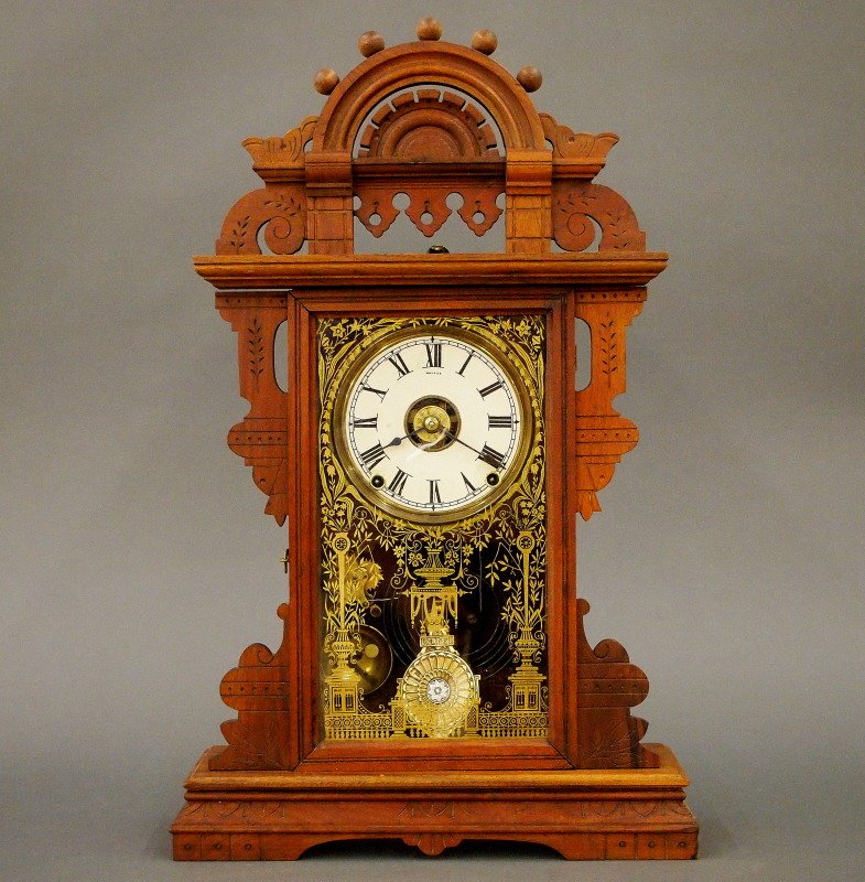 Seth Thomas "Eclipse" model shelf clock (1 of 3)