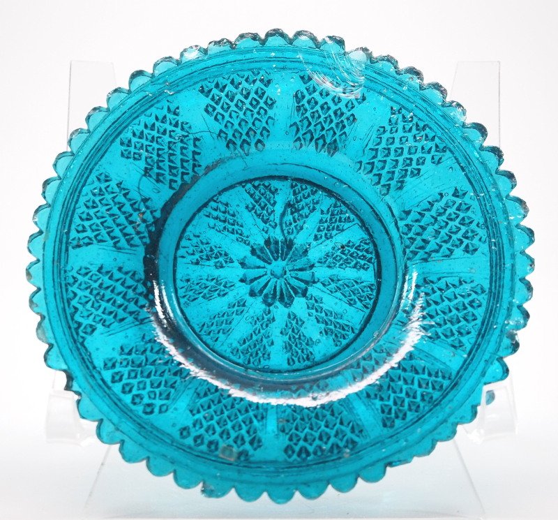 Lacy glass cup plate (1 of 1)