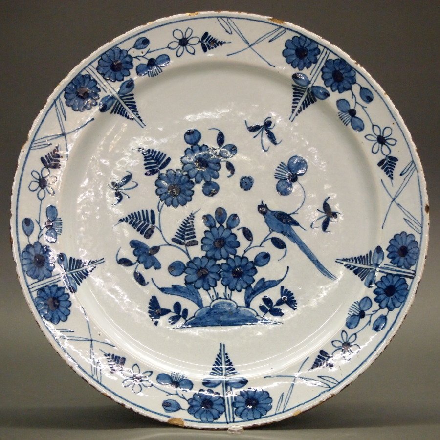 18th c. Delft ware Charger (1 of 2)