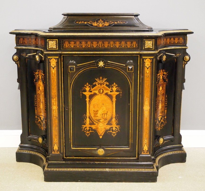 Victorian Inlaid credenza (1 of 4)