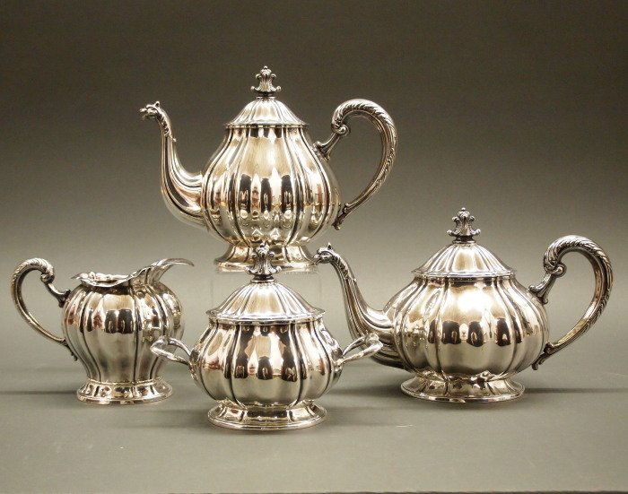 4 pc Peruvian Sterling tea & coffee set (1 of 1)