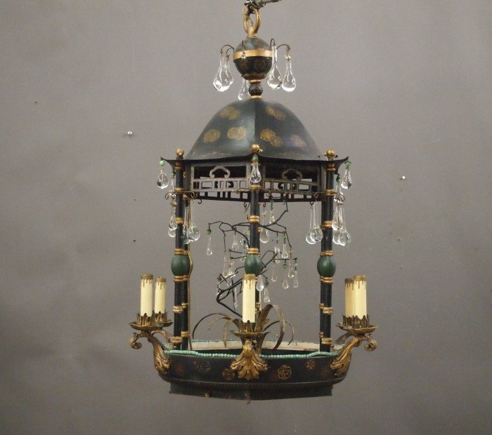 French tole chandelier (1 of 1)