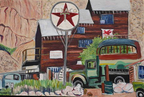 Vintage Texaco Gas Station Art Print – Classic Americana Nostalgia: Add a timeless touch of roadside Americana to your space with this striking Vintage Texaco Gas Station Art Print. Capturing the charm of a bygone era, this artwork features a classic Texaco service st