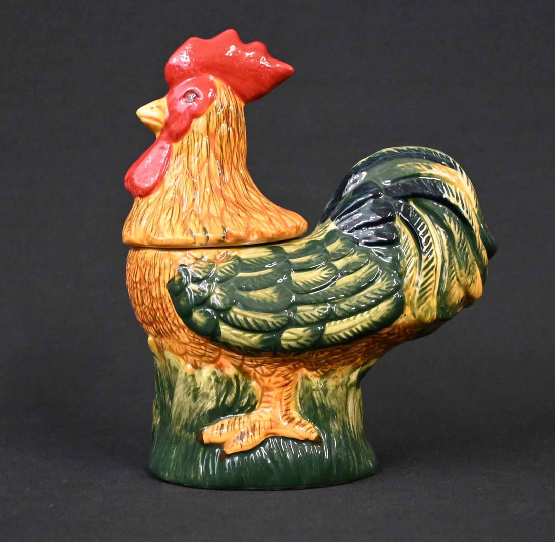 HOME Rooster Cookie Jar – Country Farmhouse Decor, 5" Tall (1 of 9)