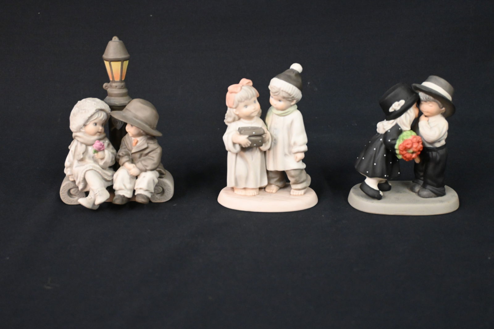 Set of 3 Vintage Romantic Child Figurines – Hand-Painted Porcelain (1 of 17)