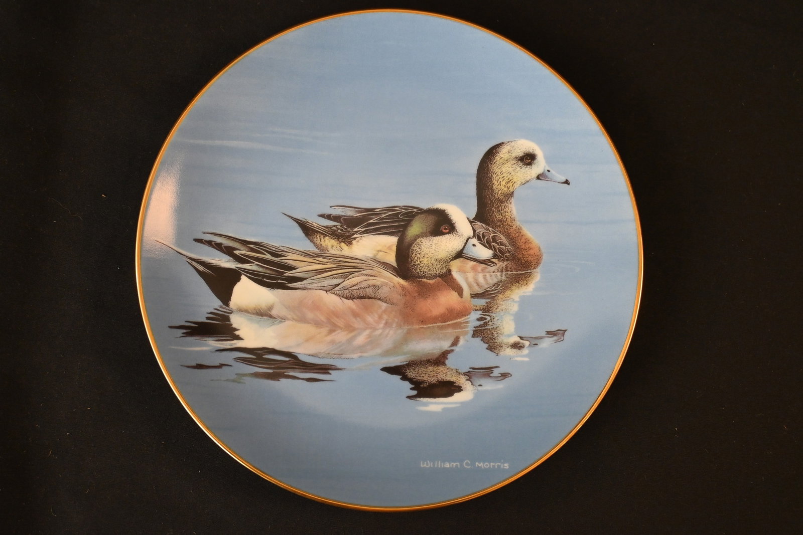 W.S. George 1991 "Wigeons" Collector Plate, William C. Morris, Federal Duck Stamp Collection (1 of 5)