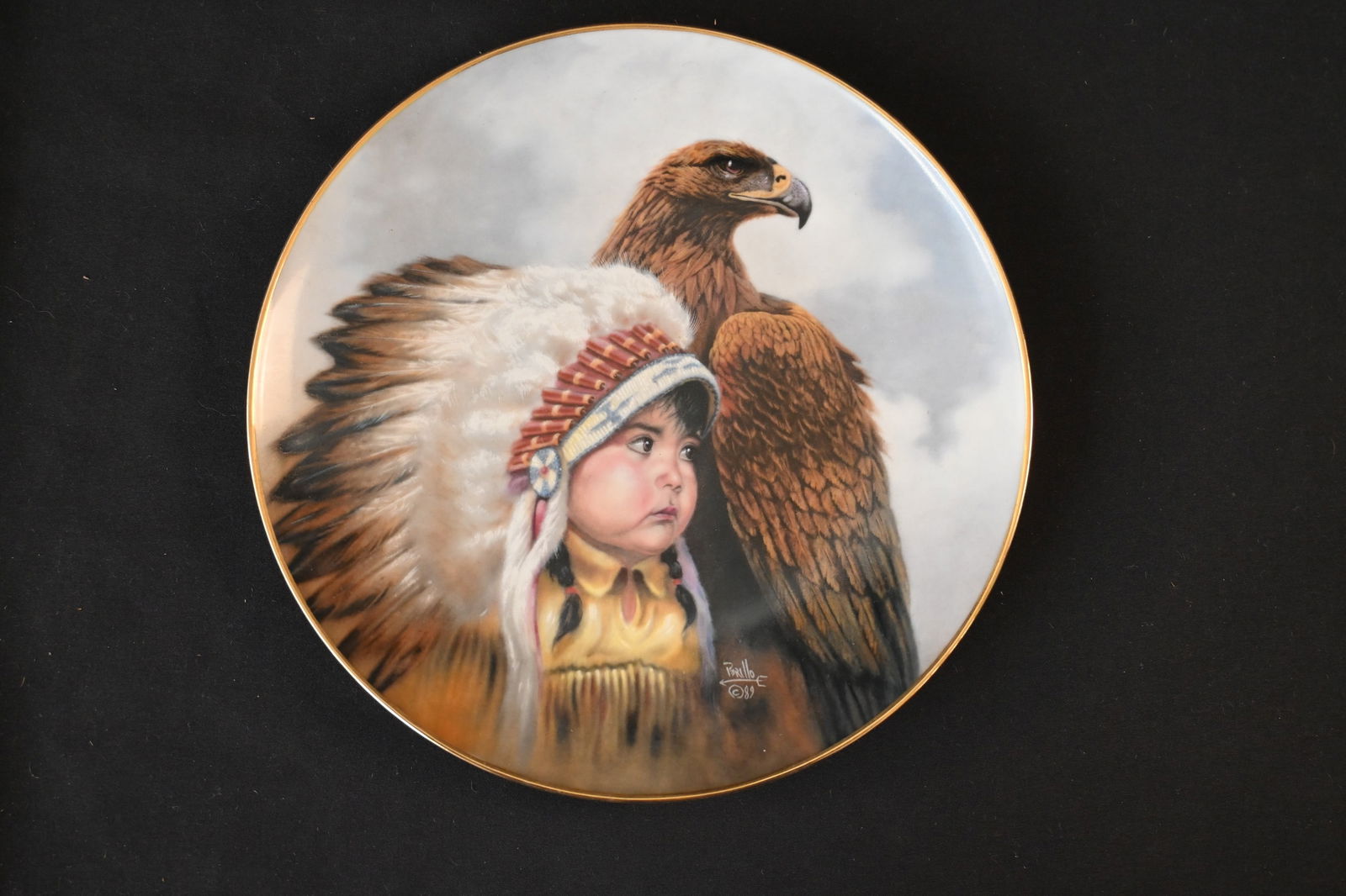 Artaffects 1989 "Protector of the Plains" Collector Plate by Gregory Perillo (1 of 5)