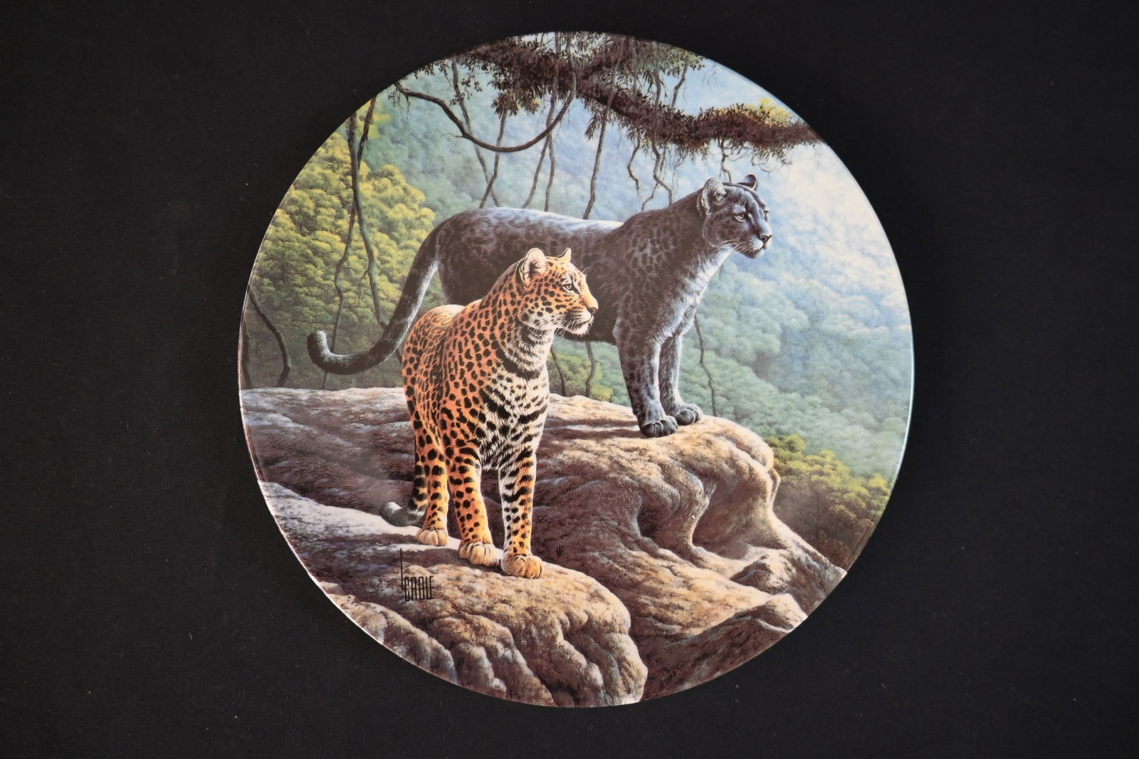 1989 Lee Cable "The Jaguar" Collector Plate (First Issue, Edwin M. Knowles) (1 of 7)