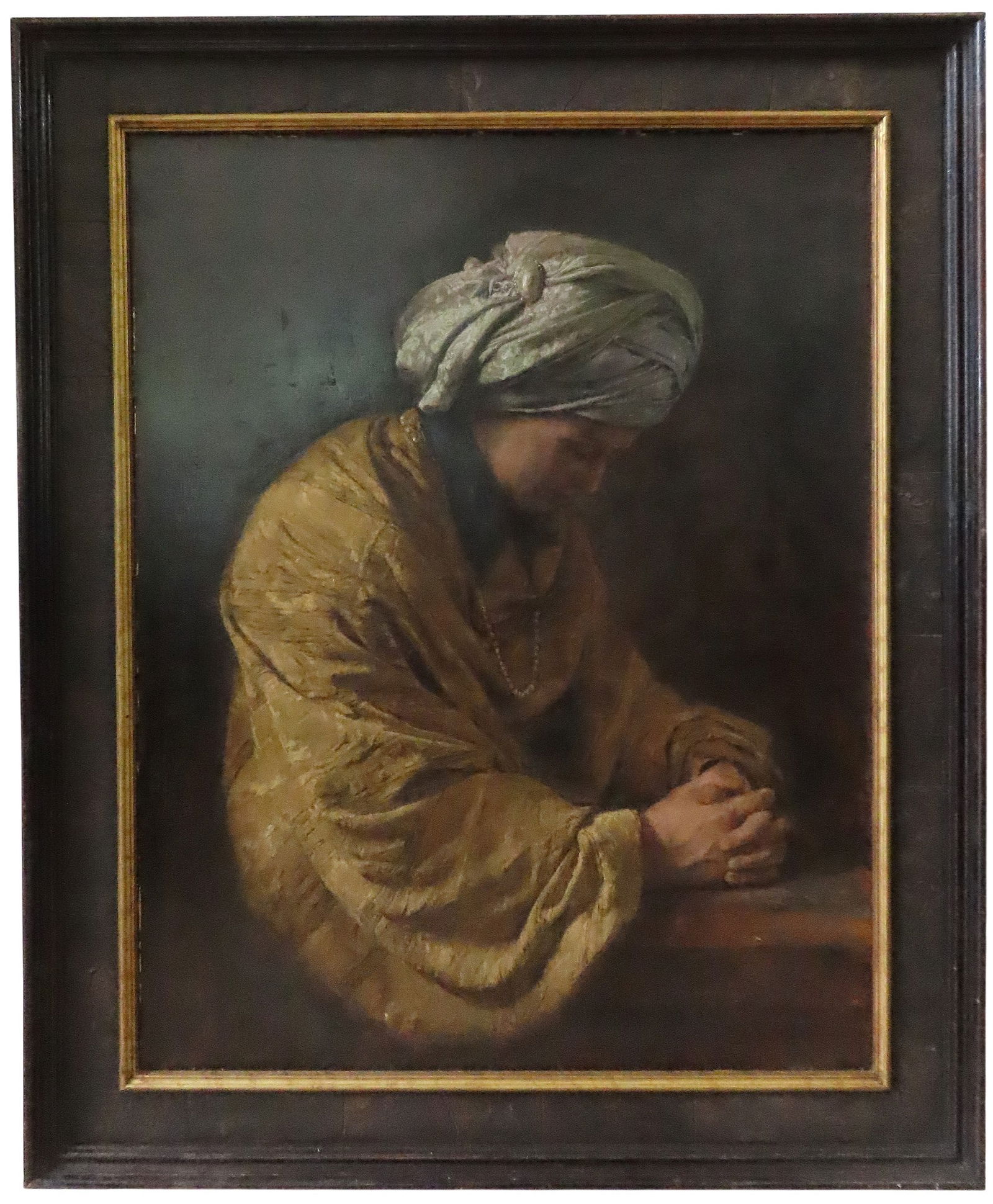 GEORGE WEISSBORT (1928-2013) 'KING SAUL' (1968) OIL ON BOARD signed framed 96 x 76 cm: GEORGE WEISSBORT (1928-2013) 'KING SAUL' (1968) OIL ON BOARD signed framed 96 x 76 cm