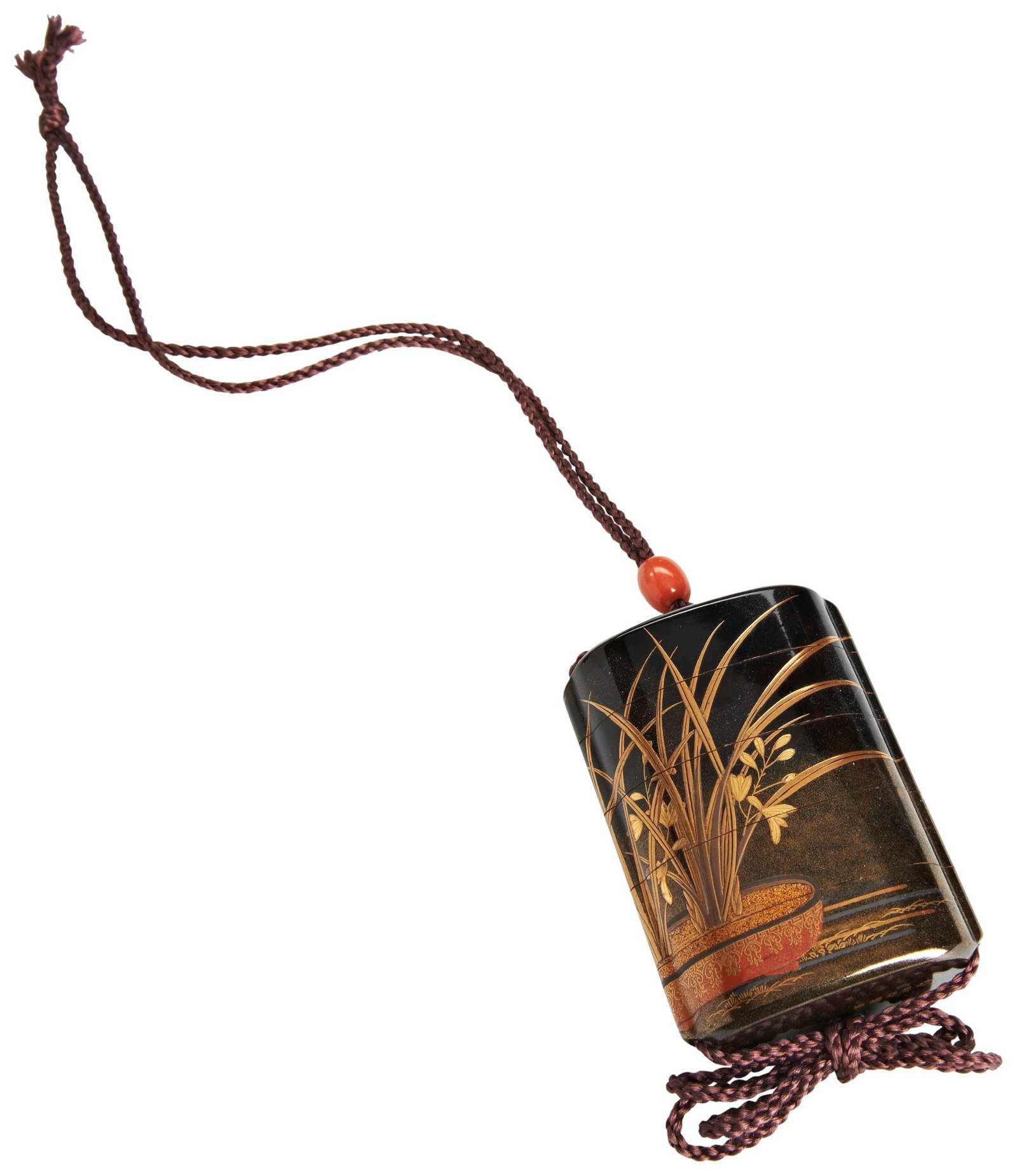 A FINE JAPANESE FOUR CASE INRO BY KOMA KYUHAKU SAKU EDO PERIOD, MID 19TH CENTURY finely