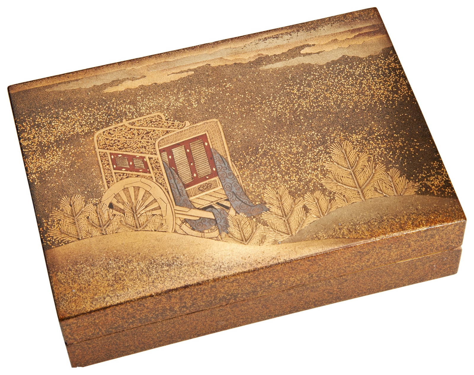 A FINE JAPANESE GOLD LACQUER INCENSE CONTAINER (KOGO) EDO / MEIJI PERIOD, 19TH CENTURY finely